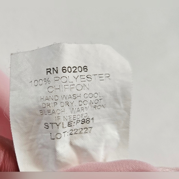 Premiere Collection Girls Pink Sheer Chiffon Dance Skirt W/ Tie At Side Size Med - Picture 5 of 8